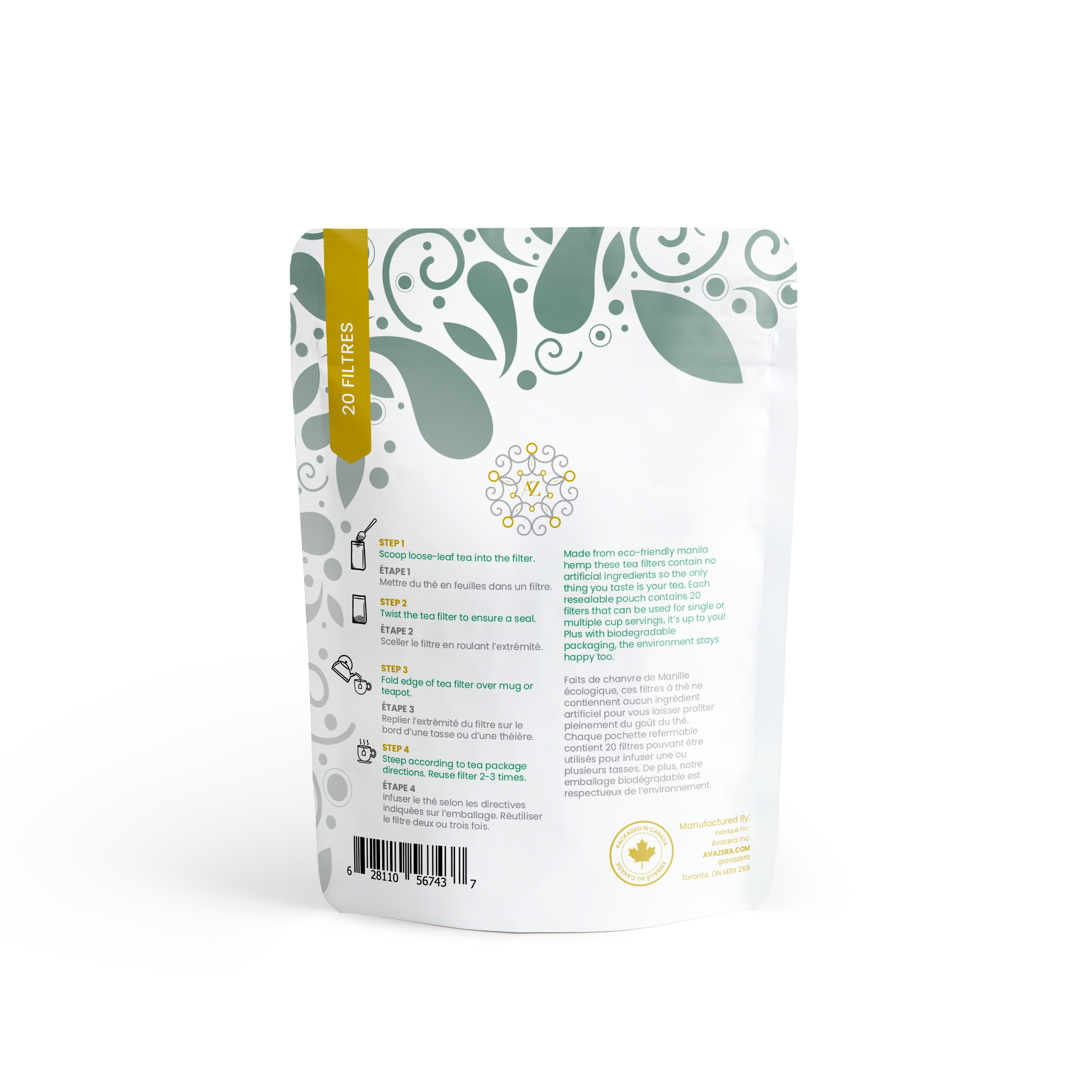 Avazera Biodegradable Tea Filter Bags